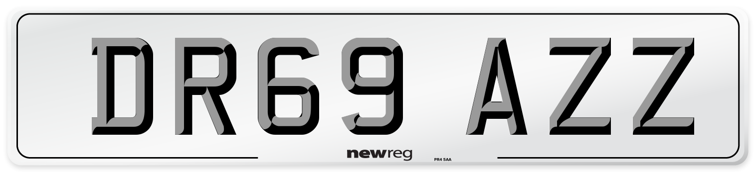 DR69 AZZ Number Plate from New Reg